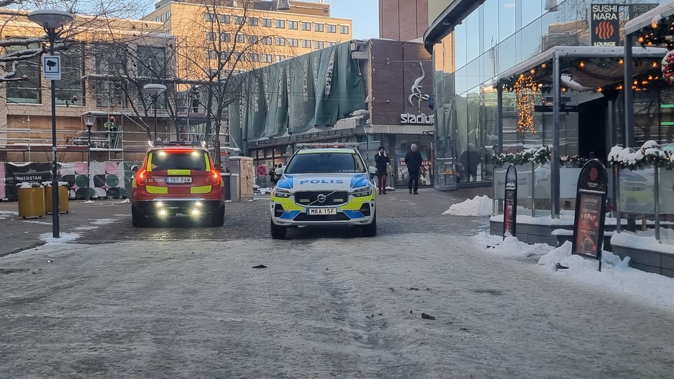 Polis och Räddningstjänst var på plats vid P-huset Spiran på S:t Persgatan.