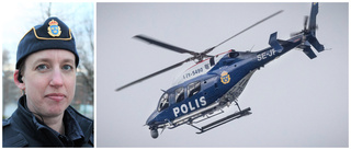 Polisen: Helikoptern har hjälpt oss att hitta vapen och knark