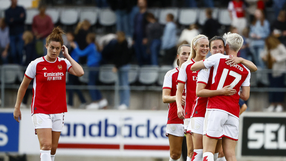 Amanda Ilestedt och hennes Arsenal vann Londonderbyt. Arkivbild.