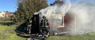 Mindre hus brann ner i Stenkyrka