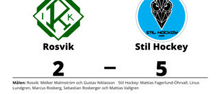 Seger för Stil Hockey mot Rosvik