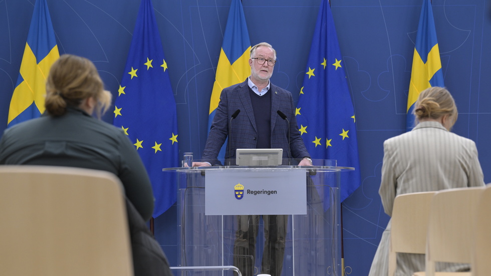 Arbetsmarknads- och integrationsminister Johan Pehrson (L).