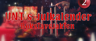 Lucka 2 i UNT:s julkalender Bokstavsjakten