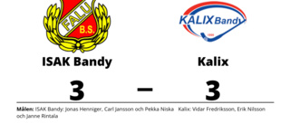 Kalix i ledning i halvtid - men tappade segern mot ISAK Bandy