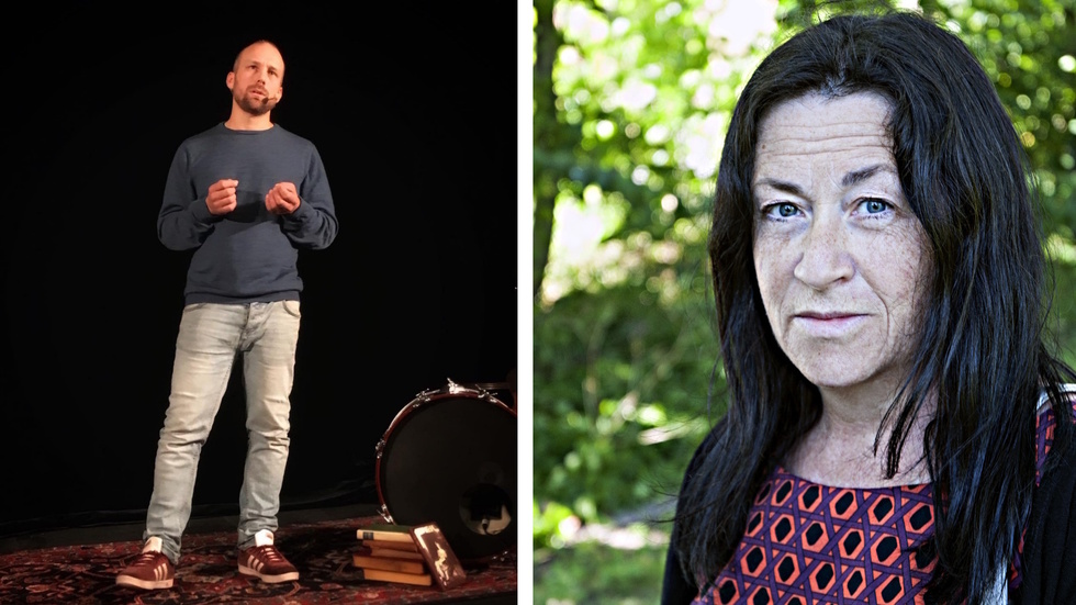 1.Poeten och skrivpedagogen Jesper Lundby har haft workshops med elever från Nyströmska Gymnasiet. 2. Ann Jäderlund räknas till en våra största svenska poeter just nu. I helgen kommer hon till Söderköping. 