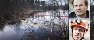 Föroreningar i vattendrag kopplas till oljeläcka på LKAB