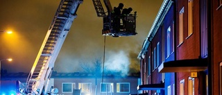 Brand i flerfamiljshus