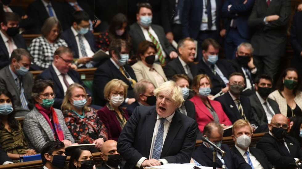 Storbritanniens premiärminister Boris Johnson fick stort mothugg från sina partikamrater i parlamentet. Arkivbild.