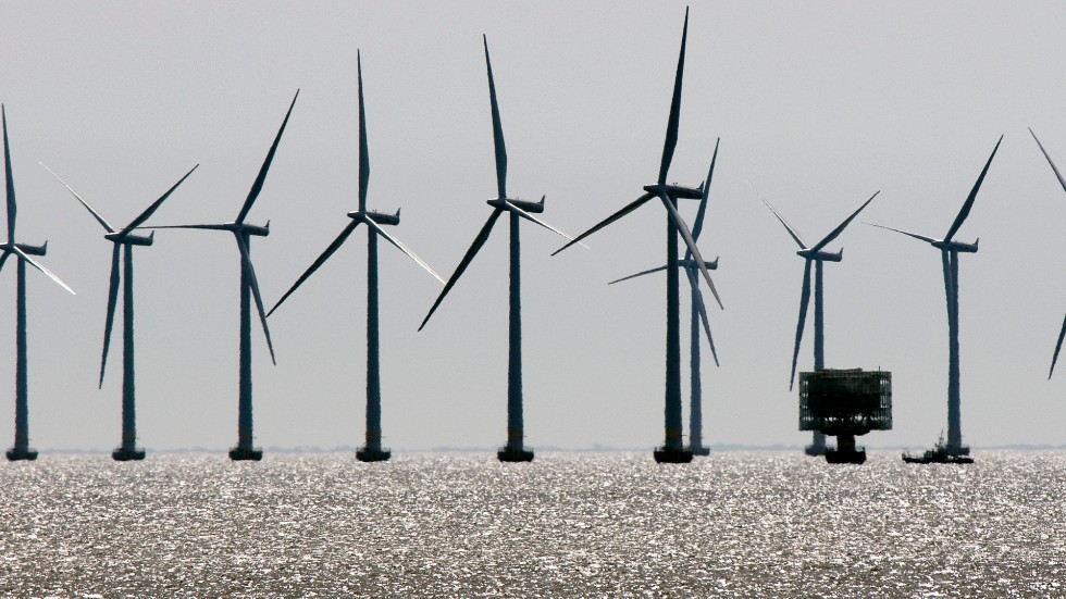 Vindkraftverk på Lillgrund i Öresund. Arkivbild
