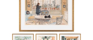 Ett hem med älskade litografier av Carl Larsson