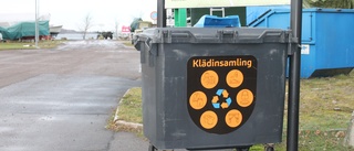 Mystisk klädcontainer numera försvunnen 