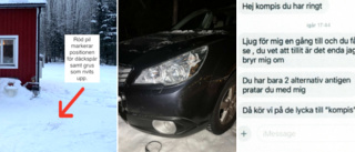 Man kände sig förbisedd – körde på kollegan med bilen