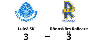 Poäng för Rönnskärs Railcare IF – steg åt rätt håll mot Luleå SK