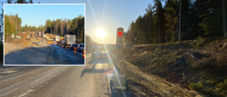 Batterier vid vägarbetet stals – trafikljusen slocknade