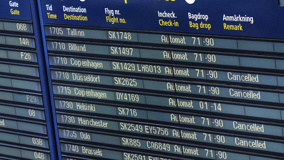 Flygtrafiken på Arlanda stoppades under natten till måndagen efter larm om drönaraktivitet. Arkivbild.
