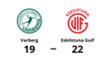 Eskilstuna Guif vann första matchen mot Varberg