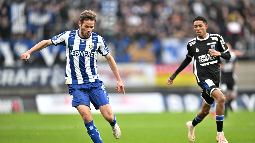Emil Salomonsson i en av sina 392 matcher med IFK Göteborg. Arkivbild.