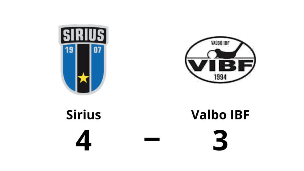 IK Sirius IBK vann mot Valbo IBF