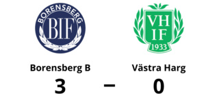 Borensberg B tog kommandot från start mot Västra Harg