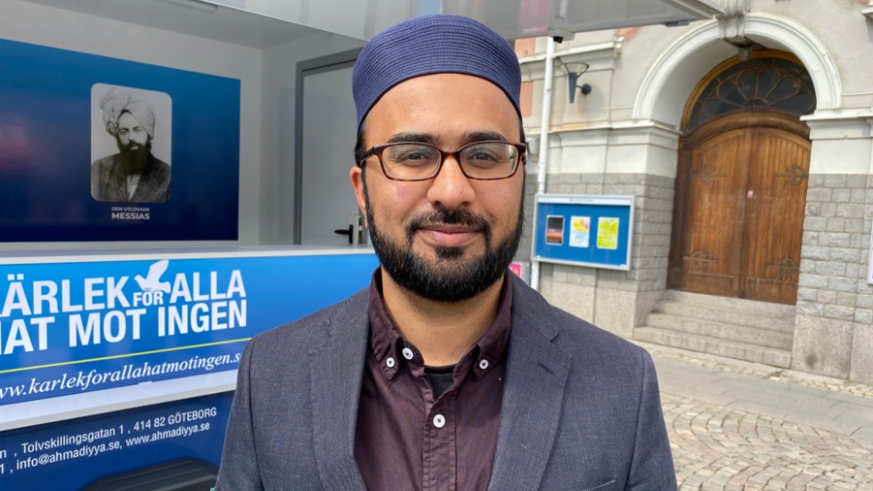 Kashif Virk från när Fråga en muslim besökte Norrköping 2022. 