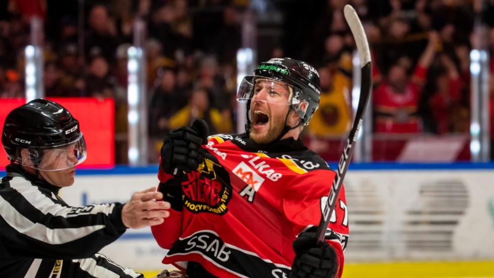 Linus Omark är stekhet inför finalen med 14 gjorda poäng i slutspelet. Arkivbild.