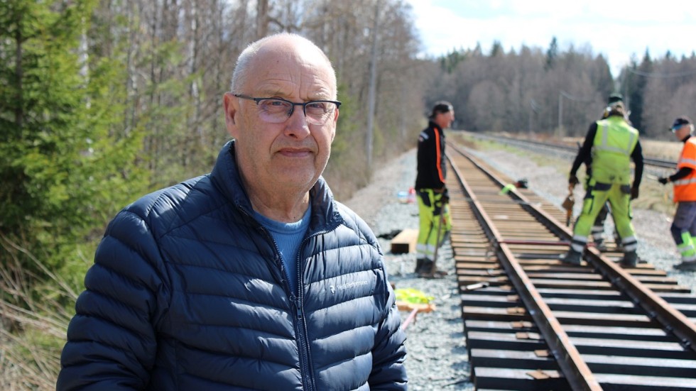 Jan Blixt, sammankallande i Föreningen smalspåret Växjö-Västerviks lokalavdelning Hultsfred/Vimmerby.