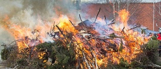 Vädret kylde av valborgsfirande