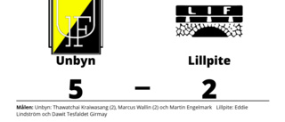 Eddie Lindström och Dawit Tesfaldet Girmay målskyttar när Lillpite föll