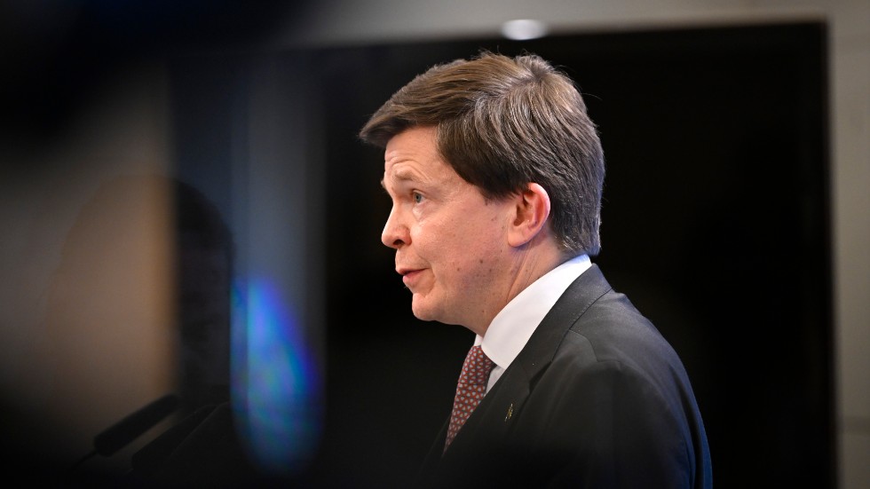 Riksdagens nuvarande talman Andreas Norlén har nominerats till att få fortsätta på posten. Arkivbild.