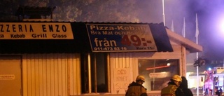 Anlagd brand i Pizzeria