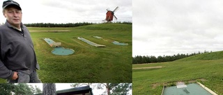 Förstörda golfbanor  på Väderkvarnsbacken