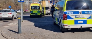 Kollision mellan moped och personbil på Albrektsvägen