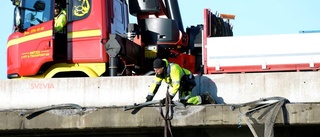 Skramstadbron stänger ett körfält