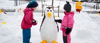 Snöig kreativitet i Vasaparken