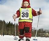 Barnen åkte sitt Vasalopp