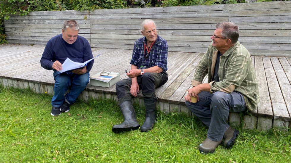 Österbybruksborna Magnus Svensk, Lennart Berg och Stefan Skoglund är oroliga för att vattennivån i Stordammen ofta är för låg. "Sjön hotar att växa igen", menar de. 
Lennart kämpade på 1970-talet för att få till en modernare vattendom. I dag strider Magnus och Stefan vidare.