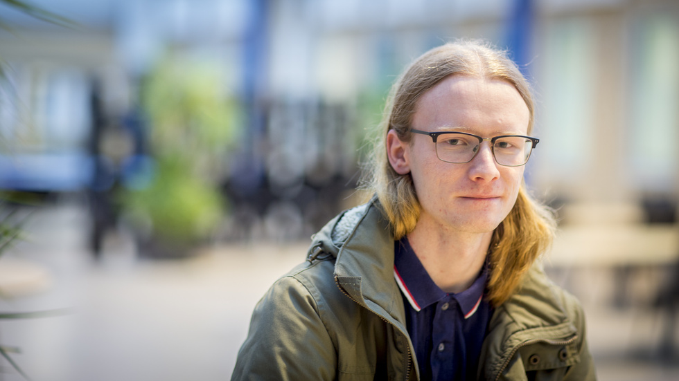 Erik Dahlkvist, 18 år, fick Katrineholms kommuns näst bästa resultat på höstens högskoleprov. 