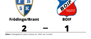 Johan Carlsson matchvinnare när Frödinge/Brant vann mot BOIF