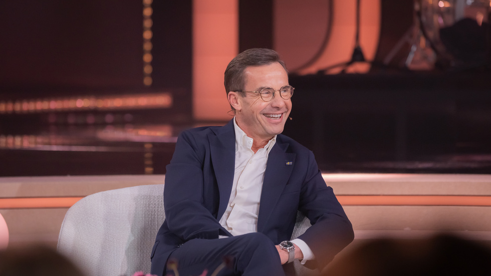 Statsminister UIf Kristersson medverkar i Bianca Ingrossos talkshow.