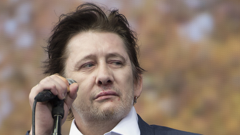 Shane MacGowan blev 65 år. Arkivbild.