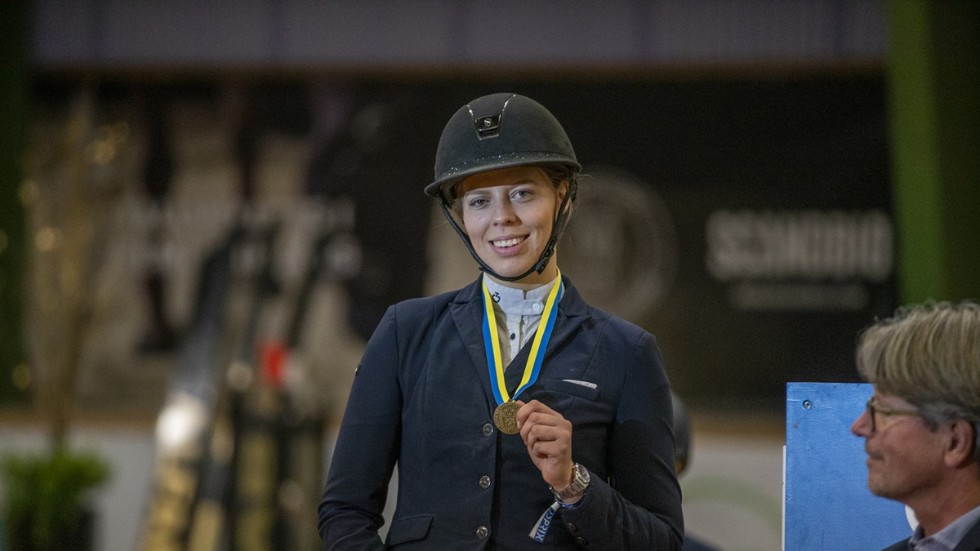 Piteåryttaren Wilma Marklund vann ett SM-brons i sitt första senior-SM.