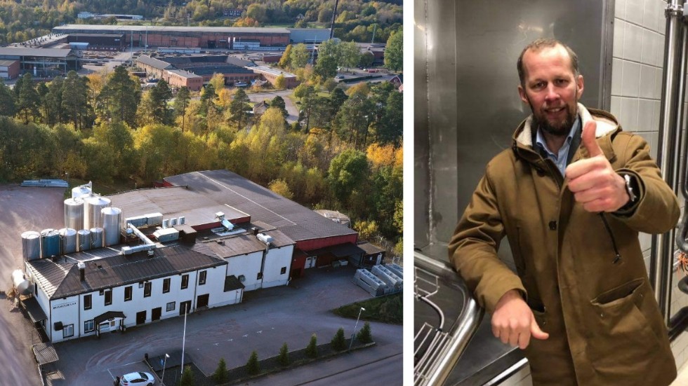 Första ystet efter Arlas flytt av Boxholmsost till Östersund. Anders Birgersson är nöjd med testkörningen i helgen.
