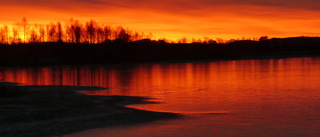 Vyer i blått och orange         