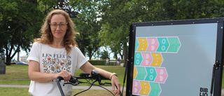 Biblioteket cyklar ut till Stadsparken 