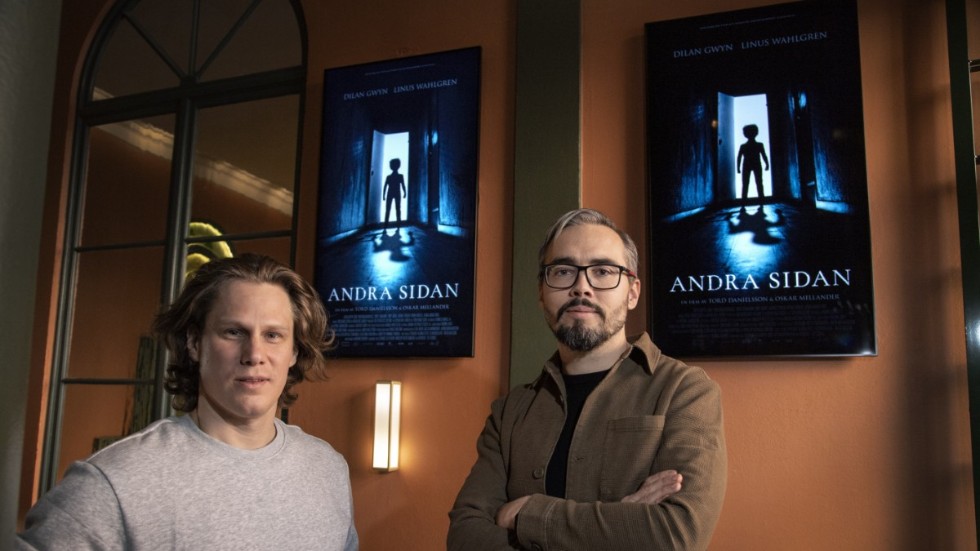 Oskar Mellander och Tord Danielsson har skrivit manus och står för regi i den svenska skräckfilmen "Andra sidan".