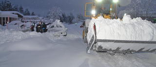 Snökaos i Gällivare – då blev det rejält röj