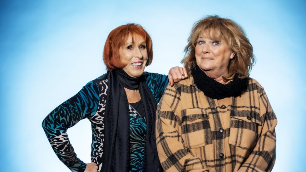 Eva Rydberg och Ewa Roos medverkar med låten "Rena rama ding dong". Pressbild.