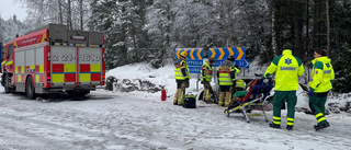 Påkörd bakifrån av lastbil    