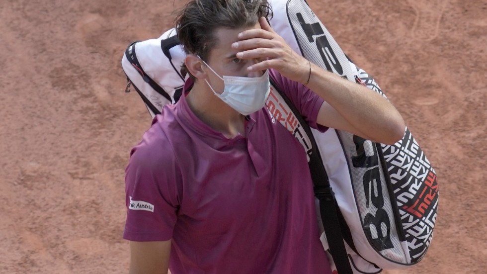 Dominic Thiems skada håller honom borta från spel i Wimbledon. Arkivbild.