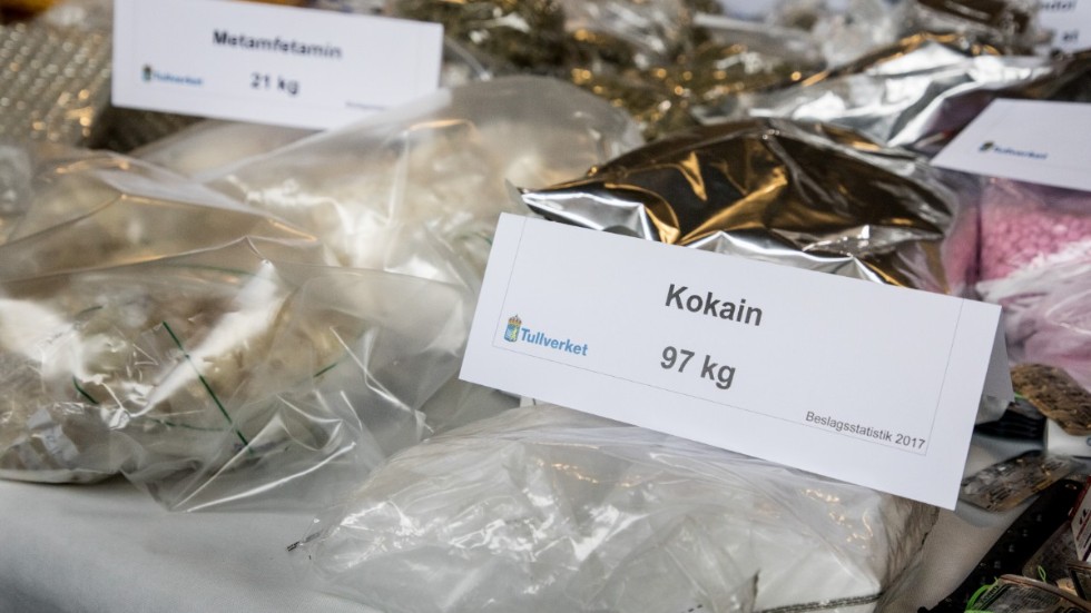 Sex personer åtalas i ett narkotikamål där ett av de största beslagen htills av kokain och metamfetamin i Sverige gjorts. Arkivbild.